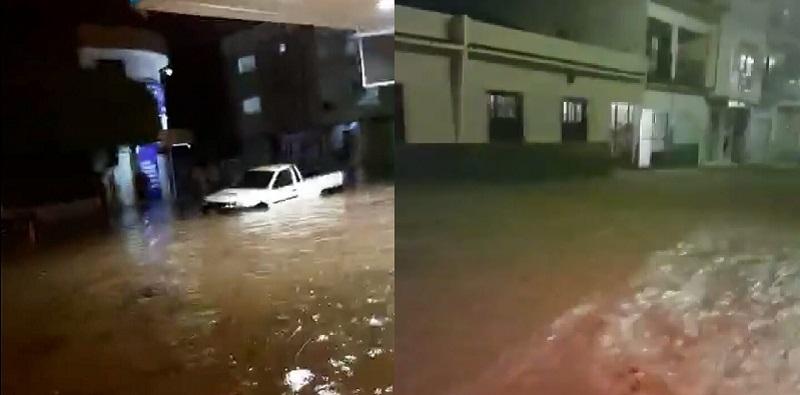 Forte temporal alaga diversas ruas e bairros de São Fidélis.