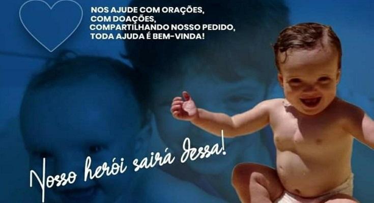 Pai de bebê com doença rara faz campanha para arrecadar dinheiro para custear tratamento.