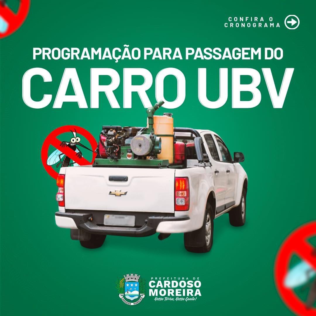 Prefeitura de Cardoso Moreira disponibiliza carro fumacê para combater os mosquitos nos Bairros