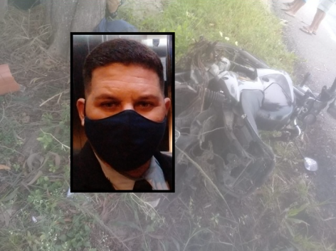 Campos: Motociclista de 34 anos morre após bater moto em árvore na RJ-216