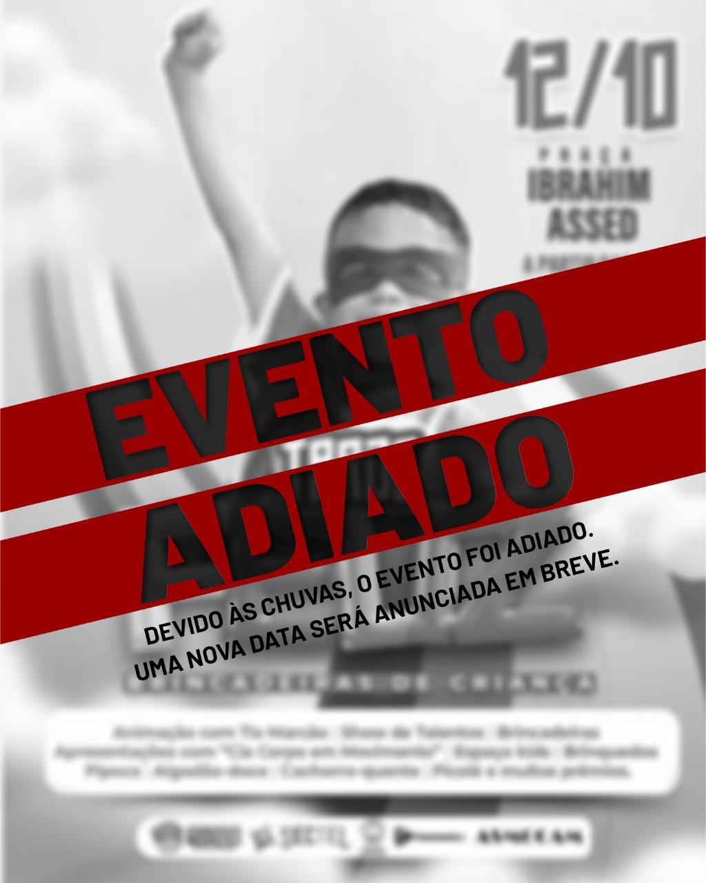 Festa do das crianças é adiada em Cardoso Moreira