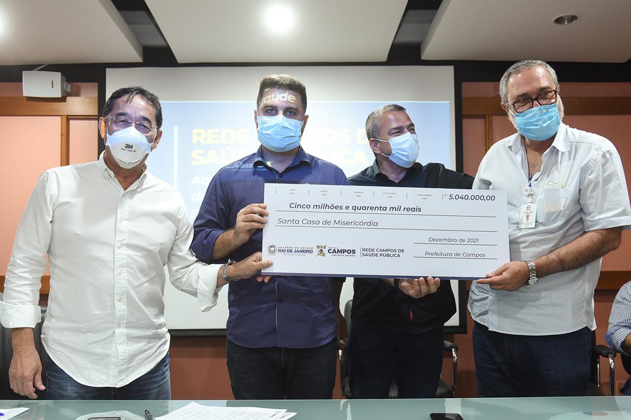 Prefeitura repassa R$ 23 milhões a hospitais e lança Rede Campos de Saúde Pública