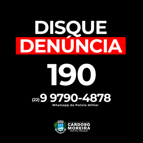 Cardoso Moreira: Disque Denúncia uma parceria entre Secretaria de Segurança Pública e PM