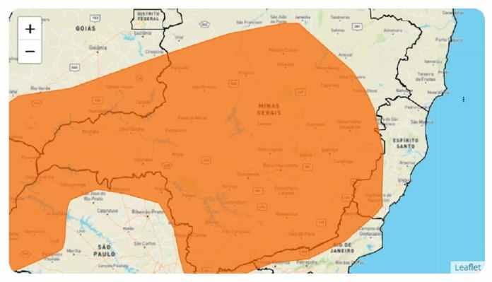 Defesa Civil Nacional alerta chuvas intensas acima de 100mm na Região Sudeste nos próximos dias