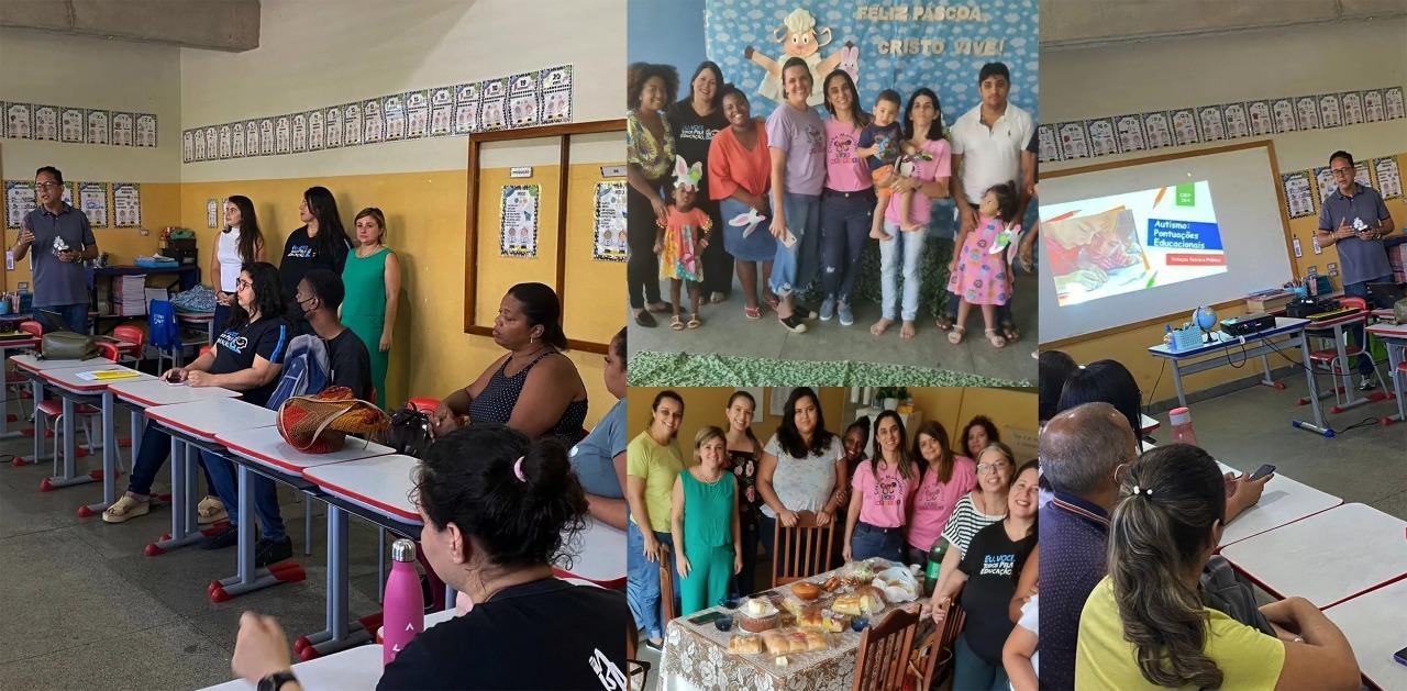 Secretário de Educação de Itaperuna visita escola e instalações provisórias da creche