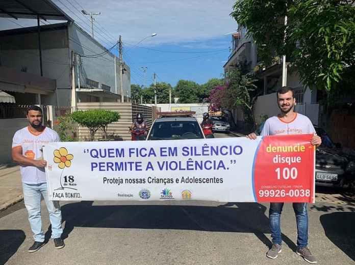 Prefeitura Municipal de Italva realiza caminhada de mobilização com alusão ao “Maio Laranja”