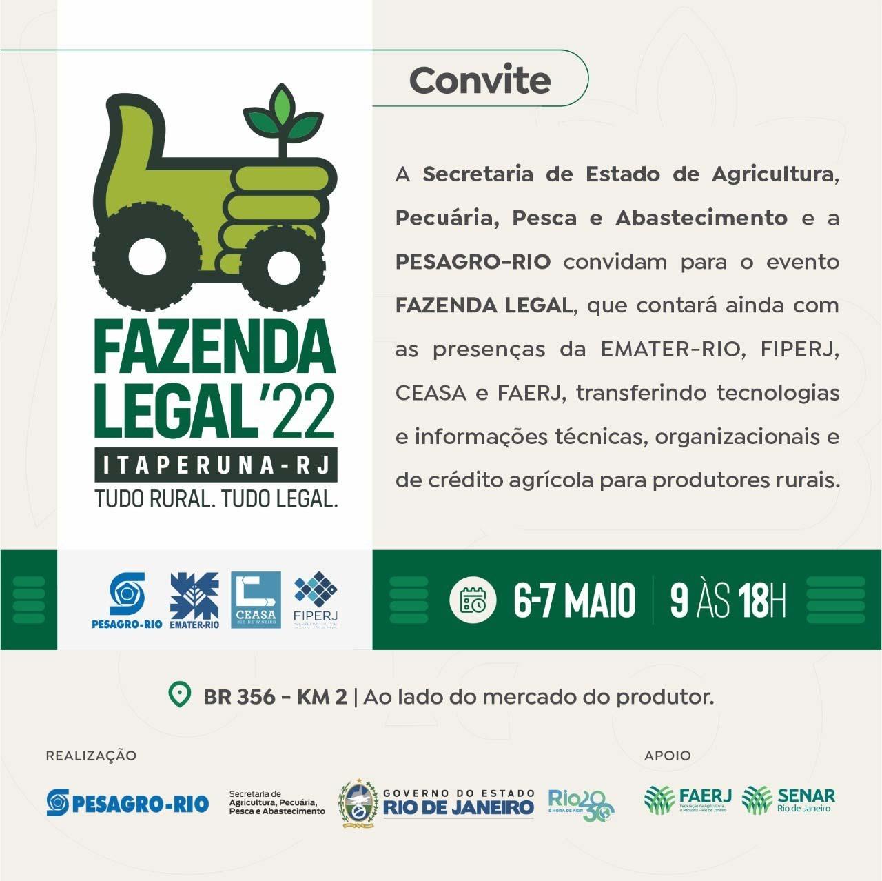 Secretaria de Estado de Agricultura promove o Fazenda Legal