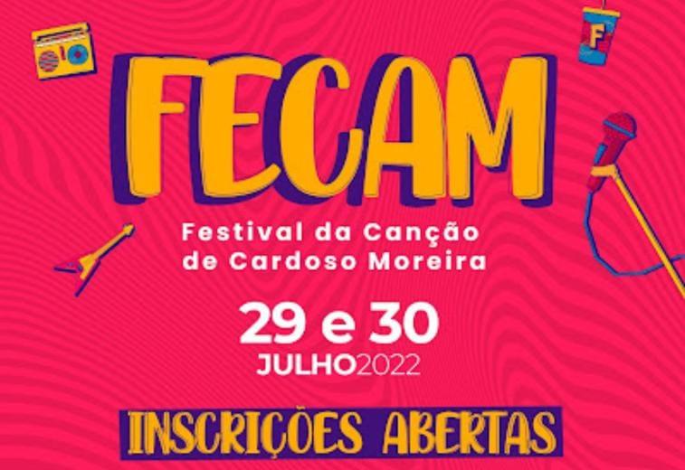 CARDOSO MOREIRA: ESTÃO ABERTAS AS INSCRIÇÕES PARA O FESTIVAL DA CANÇÃO