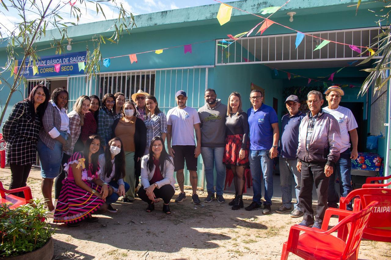 Secretária de Saúde de Itaperuna participa da festa junina na UBS Córrego Seco
