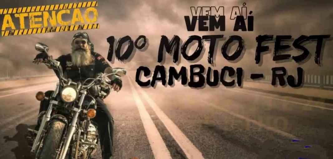 Acontece neste final de semana o 10º MotoFest Cambuci, veja a programação