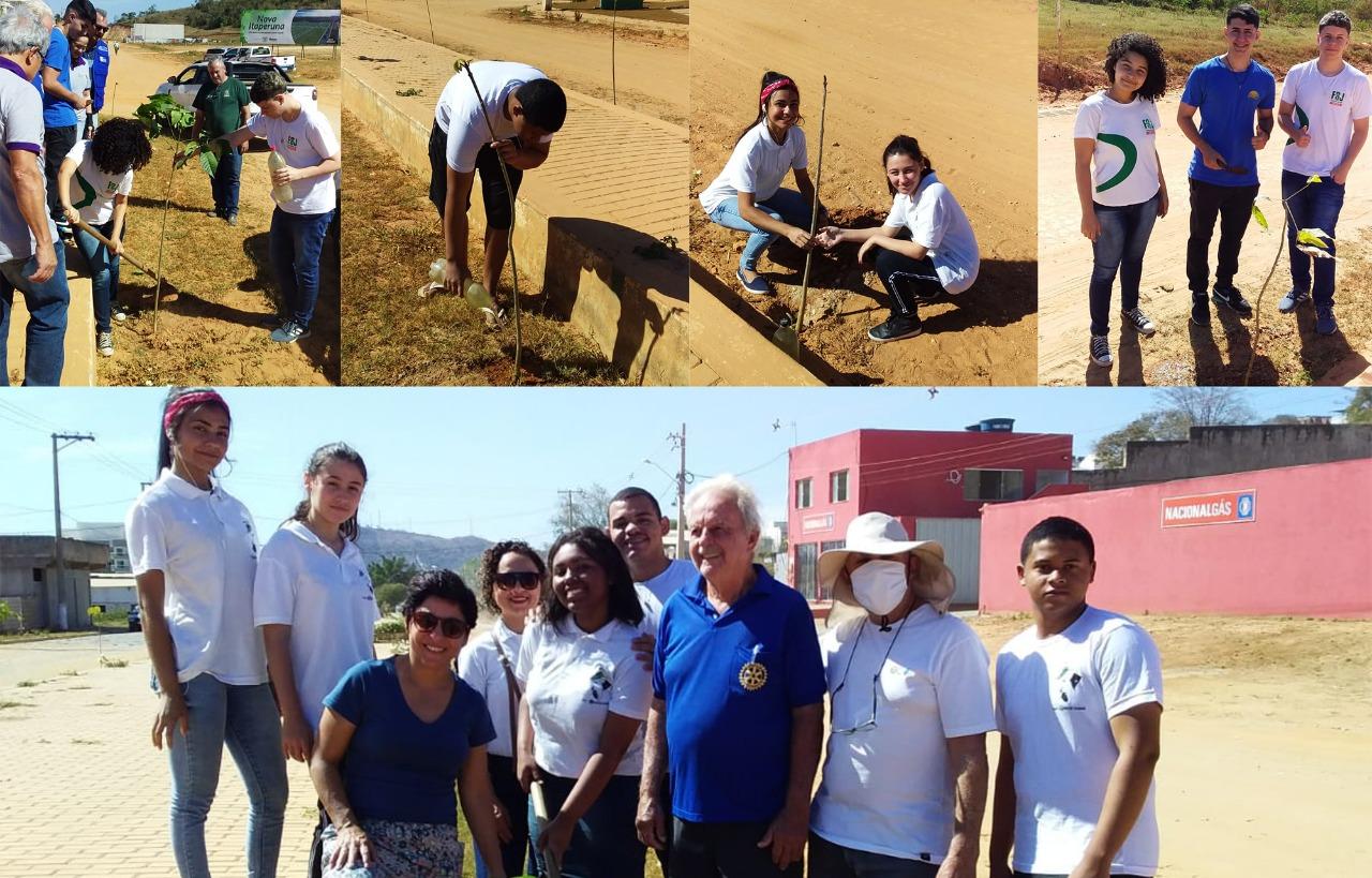 Secretaria do Ambiente de Itaperuna realiza arborização urbana do calçadão 