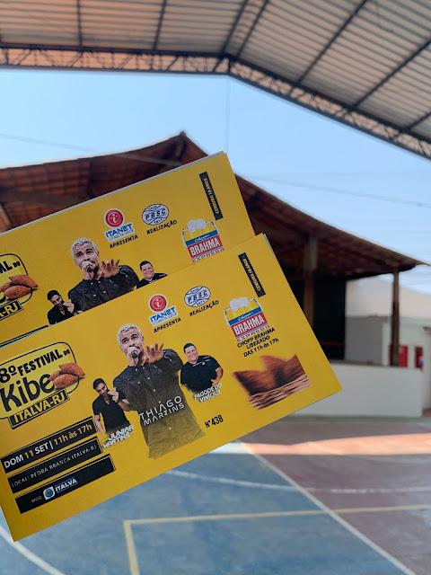FESTIVAL DO KIBE - RESTAM MENOS DE 50 CARNÊS