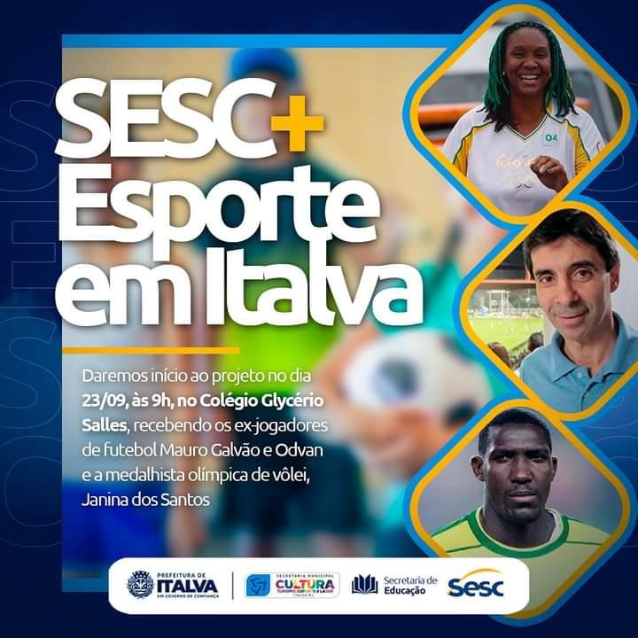 SESC + Esporte leva esportistas renomados a Italva 