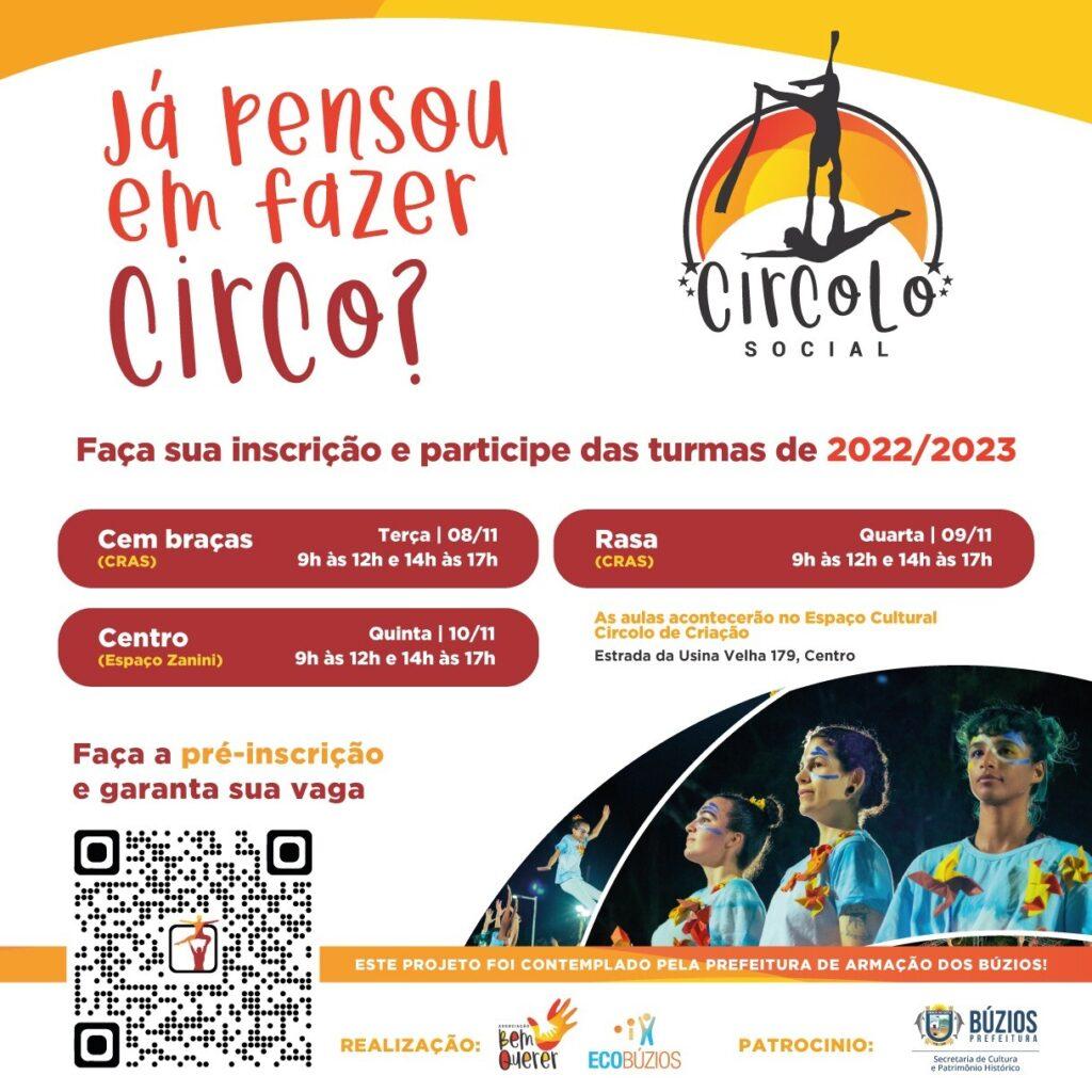 “CircoLo Social” abre pré-inscrições para turmas de 2022/2023