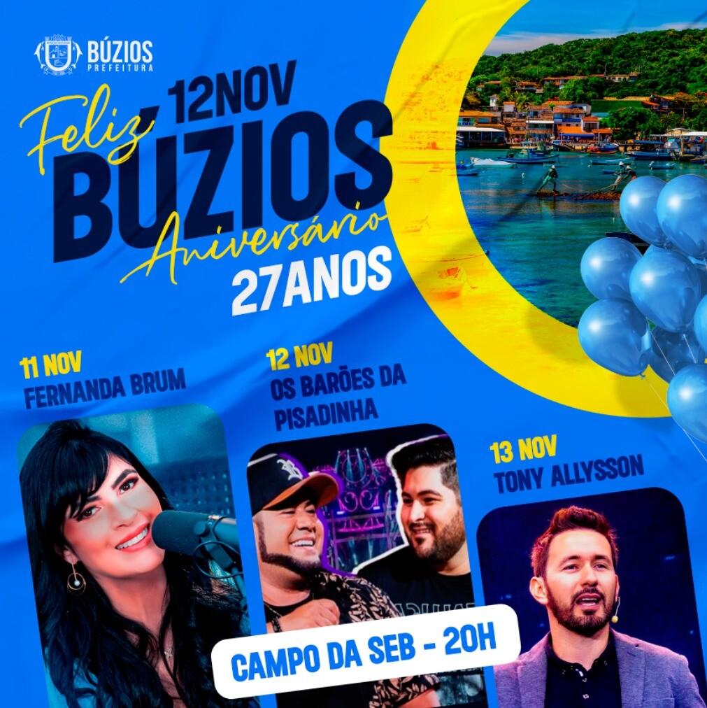 Fernanda Brum abre as comemorações do aniversário de 27 anos de Búzios