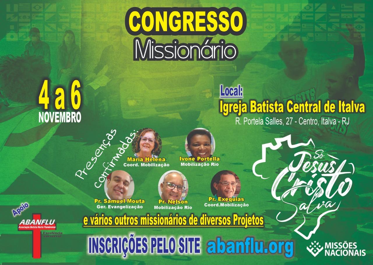 Italva receberá Congresso Missionário da ABANFLU