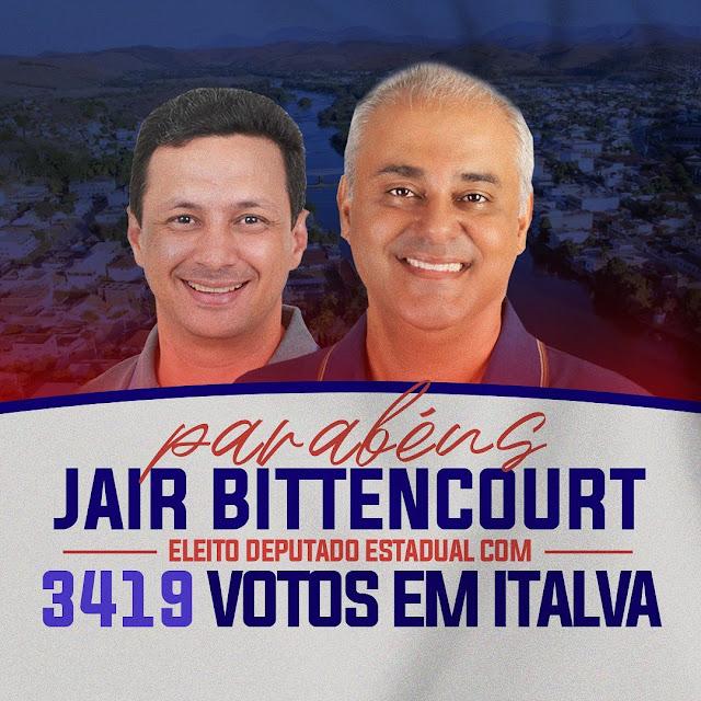 JAIR BITTENCOURT CRESCE 150% EM NÚMEROS DE VOTOS EM ITALVA