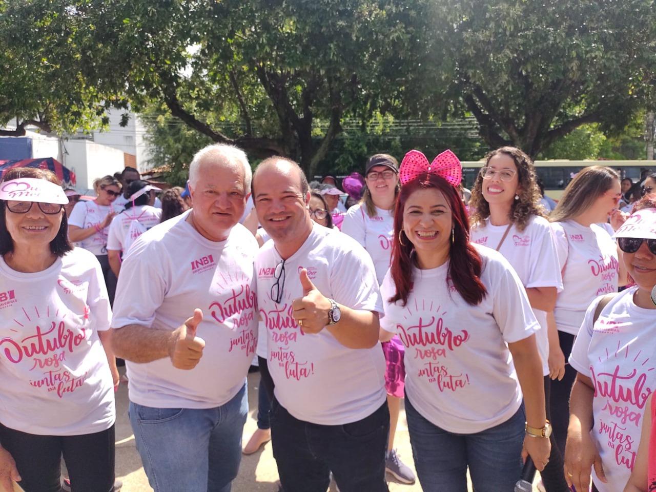 Prefeito de Itaperuna participa do evento de conscientização contra o câncer de mama