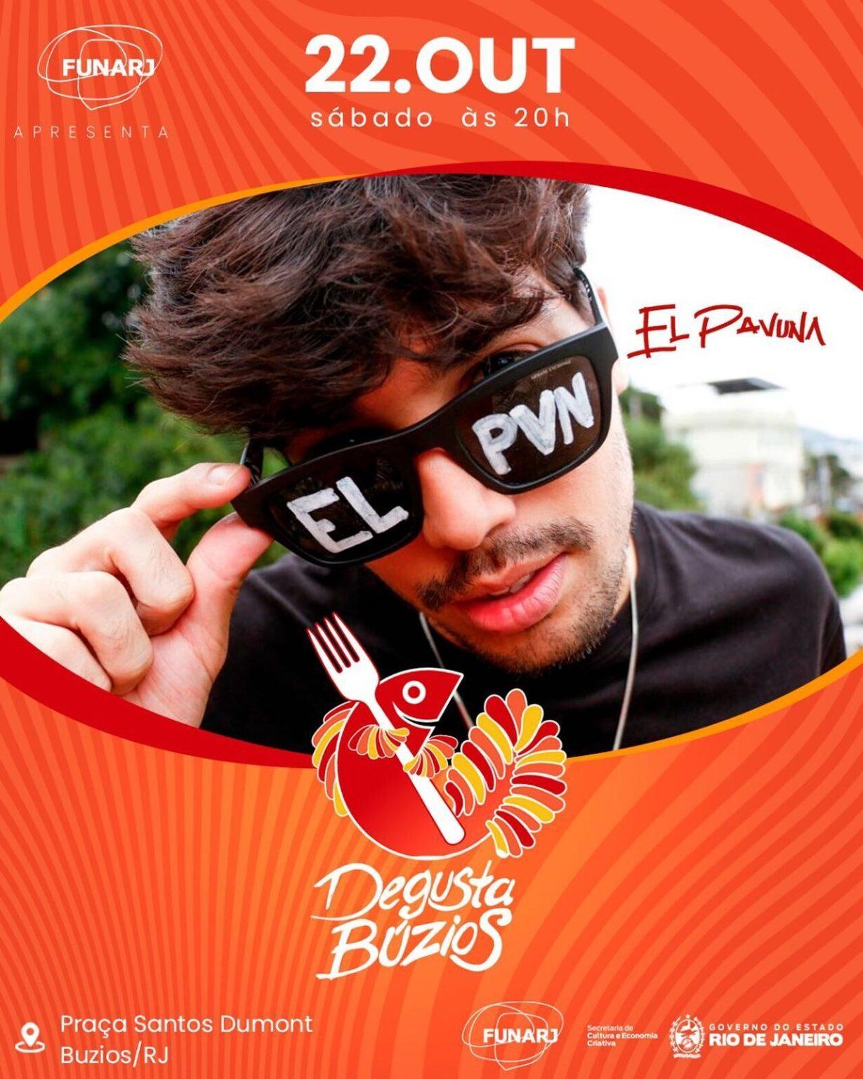 Show do sambista El Pavuna movimenta segunda semana do Festival Gastronômico “Degusta Búzios 2022”