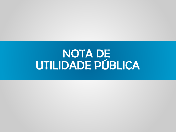 SECRETARIA DE SAÚDE DE ITAPERUNA DIVULGA NOTA DE UTILIDADE PÚBLICA