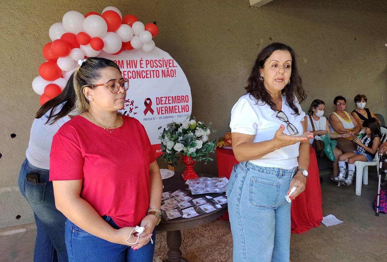 Itaperuna: culminância da campanha ‘Dezembro Vermelho’ é realizada na UBS Fiteiro
