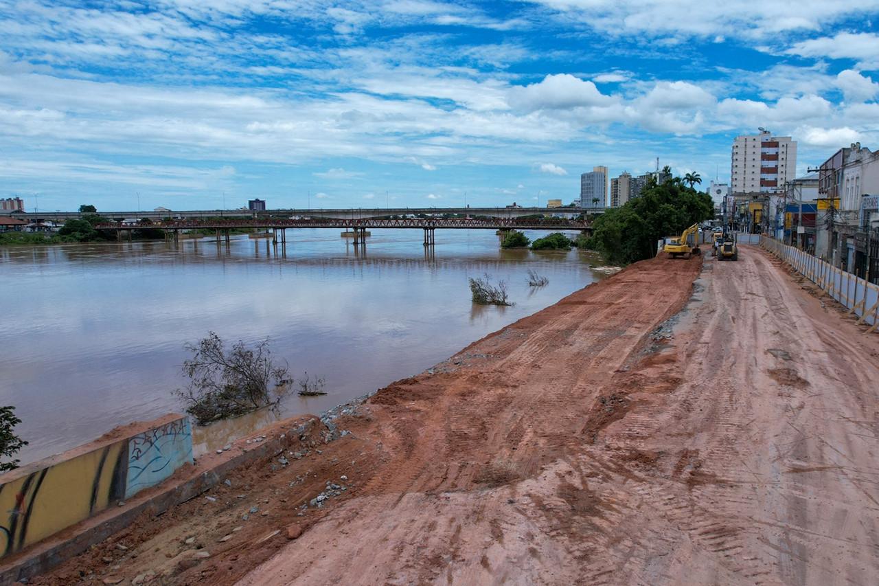 Secretaria de obras solicita ao estado trabalho 24 horas por dia no dique da XV de Novembro