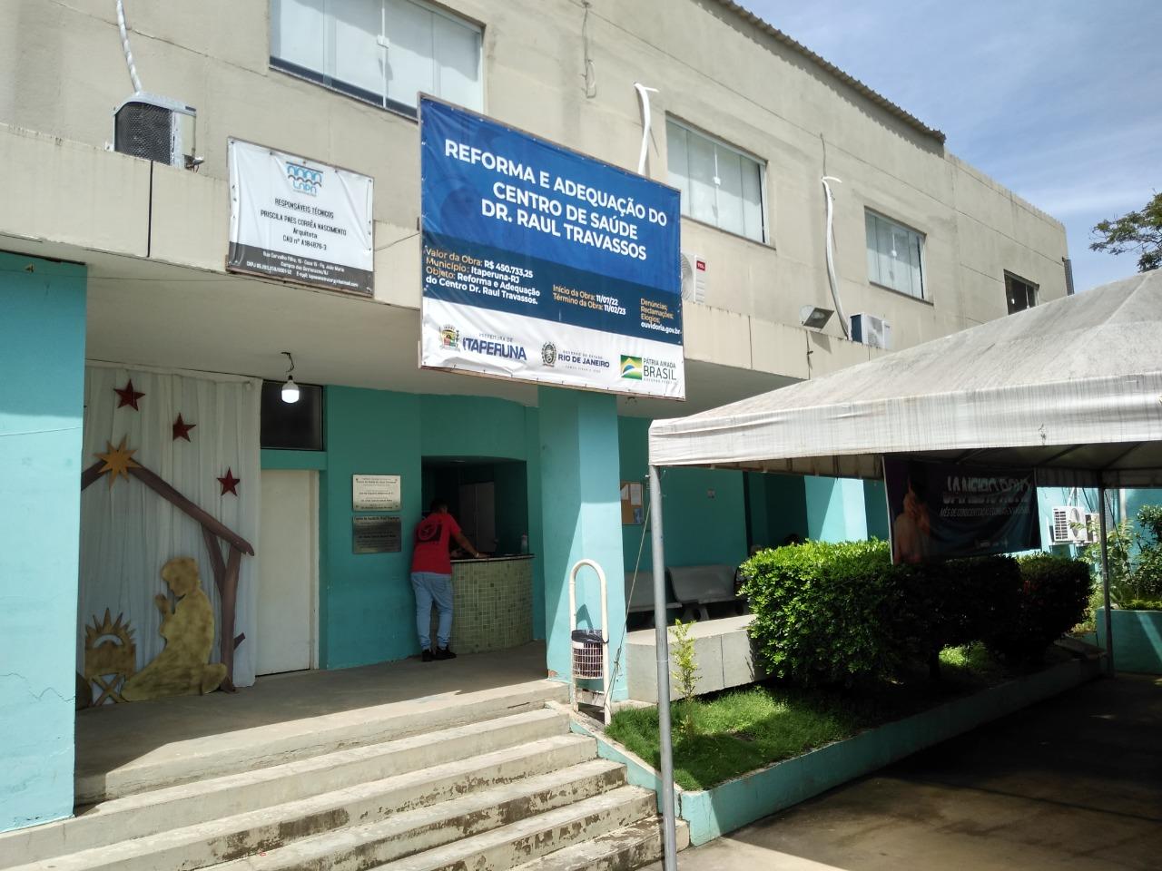 Secretaria de Saúde de Itaperuna realiza reforma no Centro de Saúde Dr. Raul Travassos 