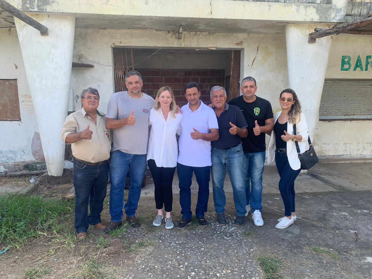 Prefeito de Italva Léo Pelanca, anuncia a reforma do antigo clube de Cimento Paraiso