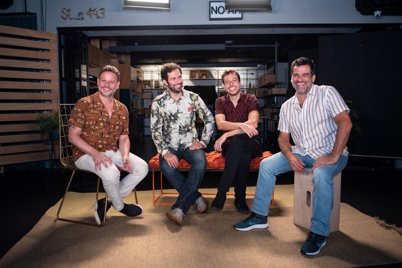 Alfredo Del-Penho, João Cavalcanti, Moyseis Marques e Pedro Miranda celebram a amizade em show no Sesc Campos