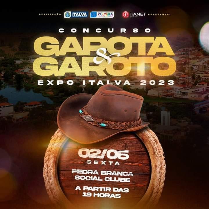 Garota e Garoto EXPO Italva 2023 acontece em 02 de junho