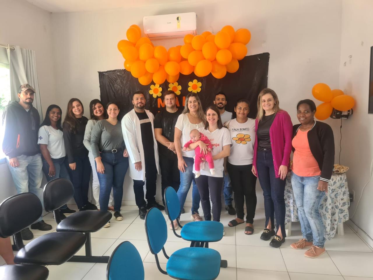 Italva - E.S.F. Edir Terra dos Santos no São Caetano realiza ações pelo Maio Laranja