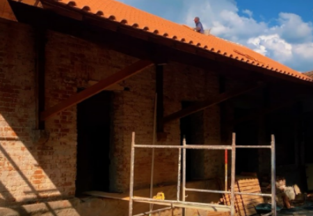 Obras na antiga estação ferroviária de Italva seguem em ritmo acelerado