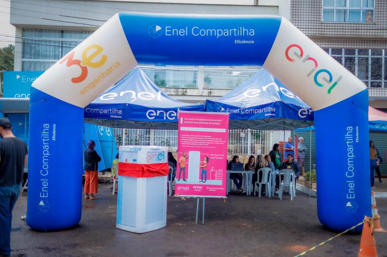 ENEL PROMOVE TROCA DE GELADEIRAS DURANTE VISITA DO eMUSEU DO ESPORTE NESTA SEMANA EM MARICÁ