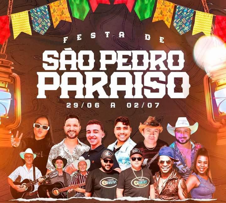 Festa de São Pedro Paraíso começa nesta quinta-feira