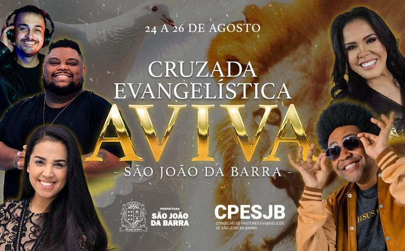 Cruzada Evangelística acontece de 24 a 26 de agosto em SJB