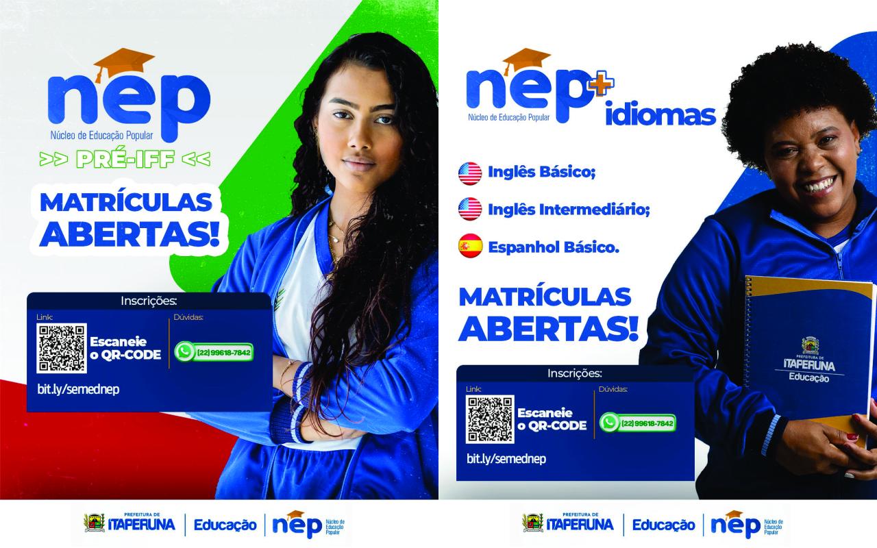 SEMED anuncia a reabertura de inscrições para cursos do NEP em Itaperuna