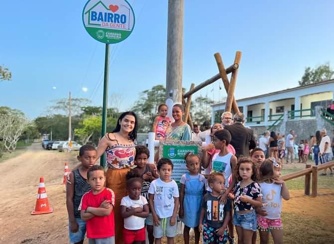 Cardoso Moreira - Prefeita entrega Pacote de Obras na Comunidade de Vermelha