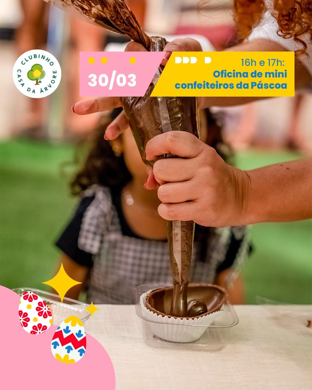 Páscoa com programação deliciosa no Clubinho Casa da Árvore