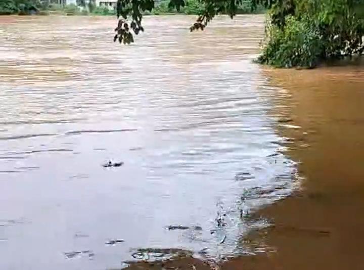 Rio Muriaé transborda em Itaperuna e chega a 5cm acima da cota de transbordo