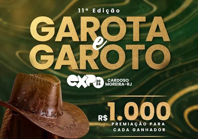 Cardoso Moreira - Abertas as inscrições para a 11ª edição do Garota e Garoto EXPO
