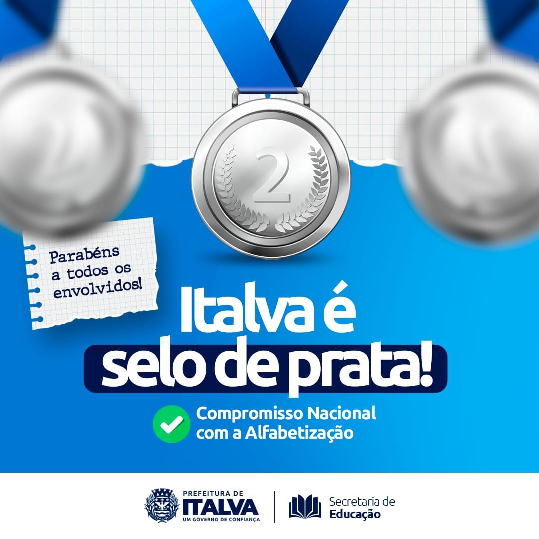 Italva Recebe Selo Prata no Compromisso Nacional com a Alfabetização