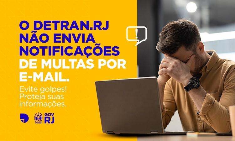 Evite golpes! Detran.RJ alerta sobre sites falsos e tentativas de fraude por e-mail e SMS