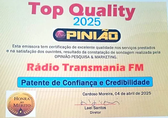 A Rádio Transmania FM é a Voz do Povo em Cardoso Moreira