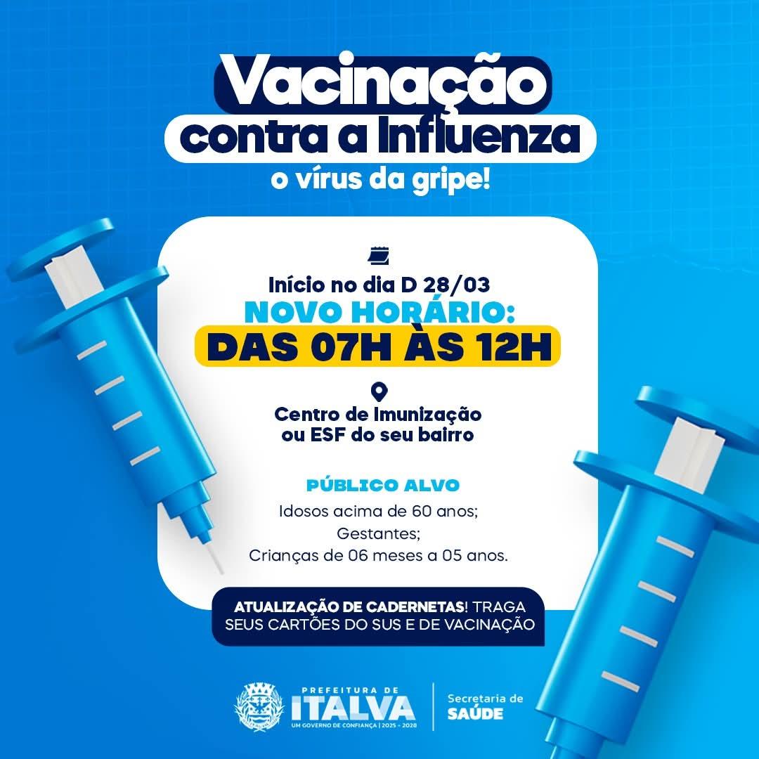DIA D de vacinação contra o vírus da gripe