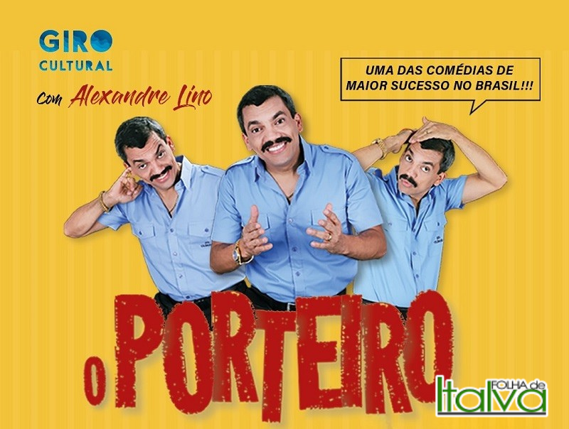 Espetáculo “O Porteiro”, com Alexandre Lino, será apresentado gratuitamente em Cardoso Moreira