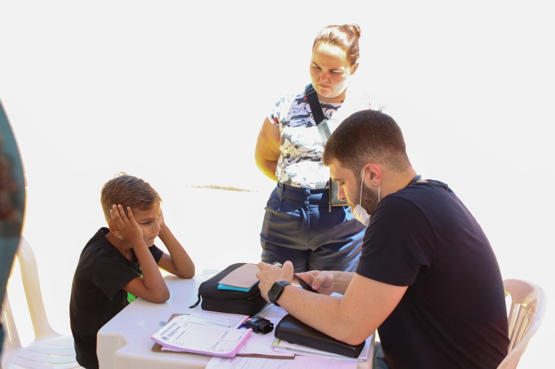 A comunidade de Bananal recebe ação do Programa Saúde nos Bairros