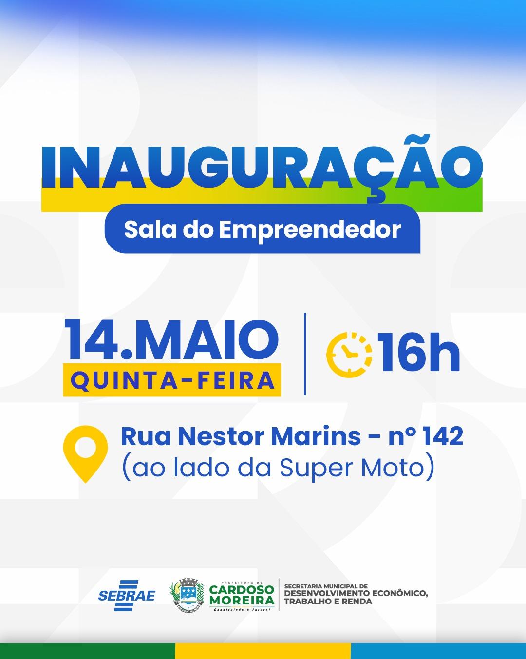 Cardoso Moreira inaugura Sala do Empreendedor