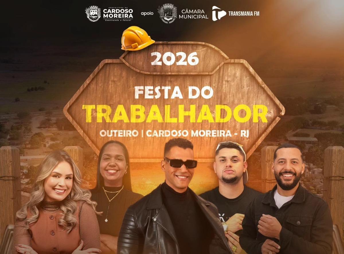 Festa do Trabalhador 2026 começa nesta quinta-feira com programação especial em Outeiro
