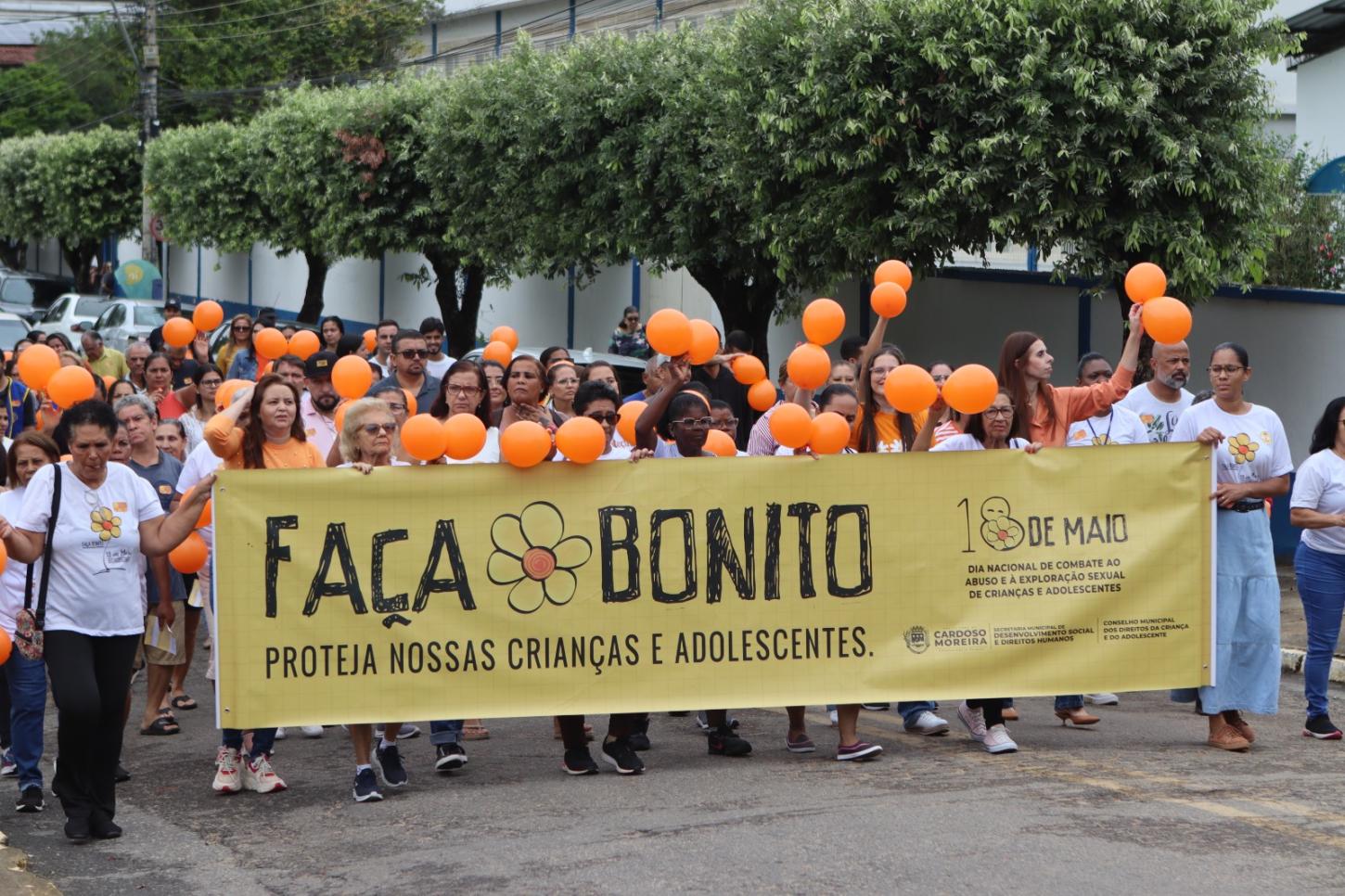 Cardoso Moreira encerra Semana de Combate ao Abuso e à Exploração Sexual Infantil com grande caminhada de conscientização