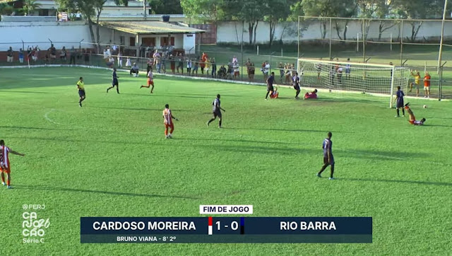 Cardoso Moreira vence o Rio Barra e segue invicto na Série C do Campeonato Carioca
